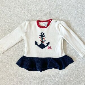 Ralph Lauren toddler girl sweater, size 24m